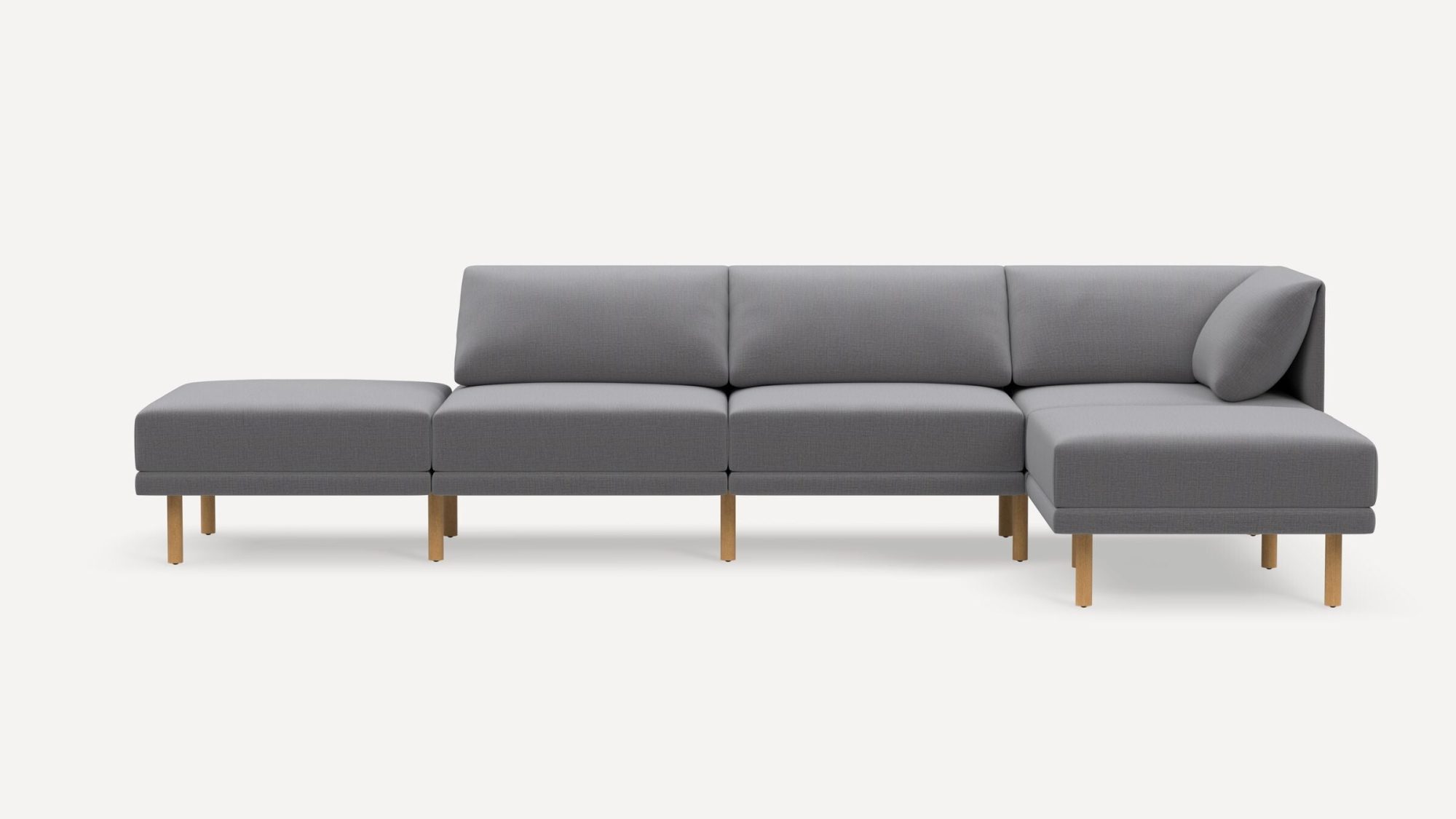 Range 5-Piece Open Sectional Double Lounger