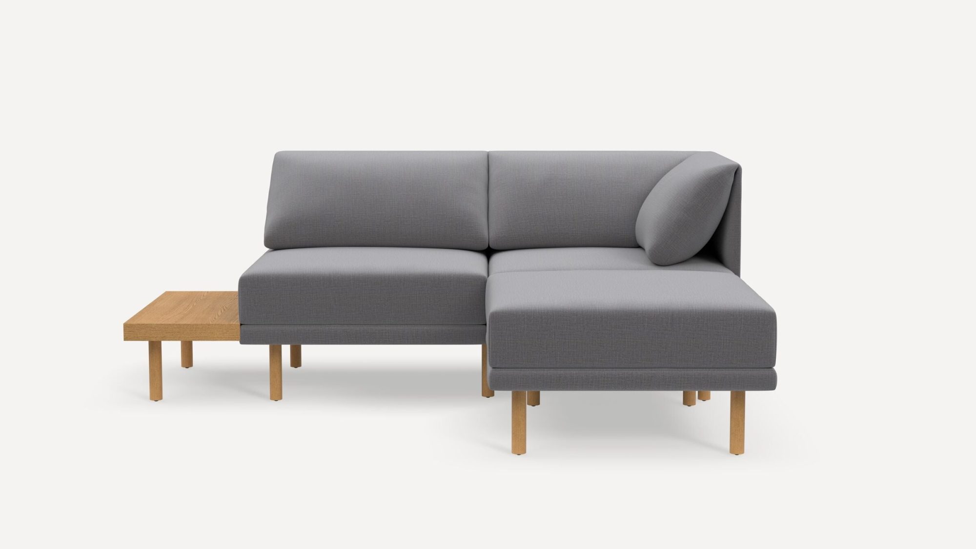 Range 3-Piece One Arm Sectional Lounger with Table