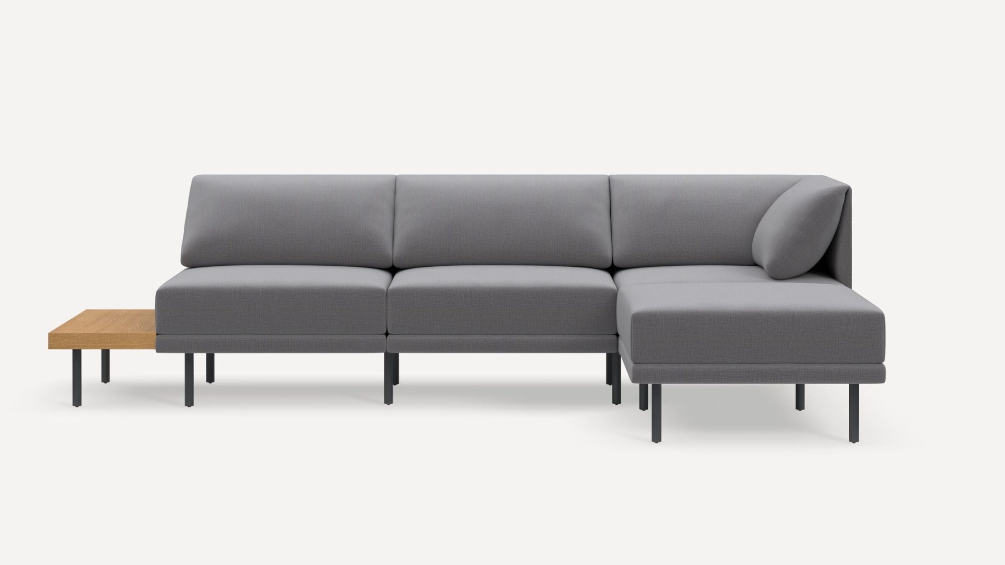 Range 4-Piece One Arm Sectional Lounger with Table