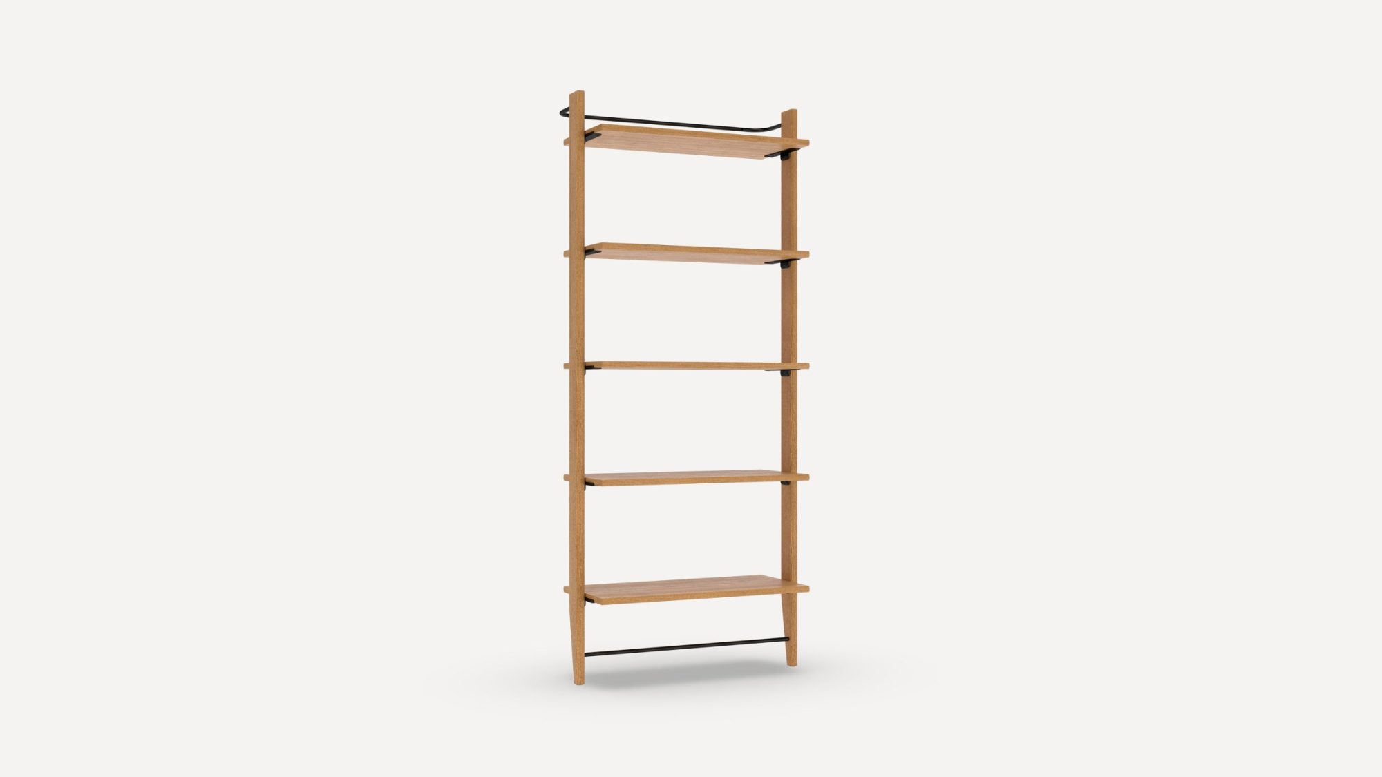 Title Single Fully Open Bookshelf