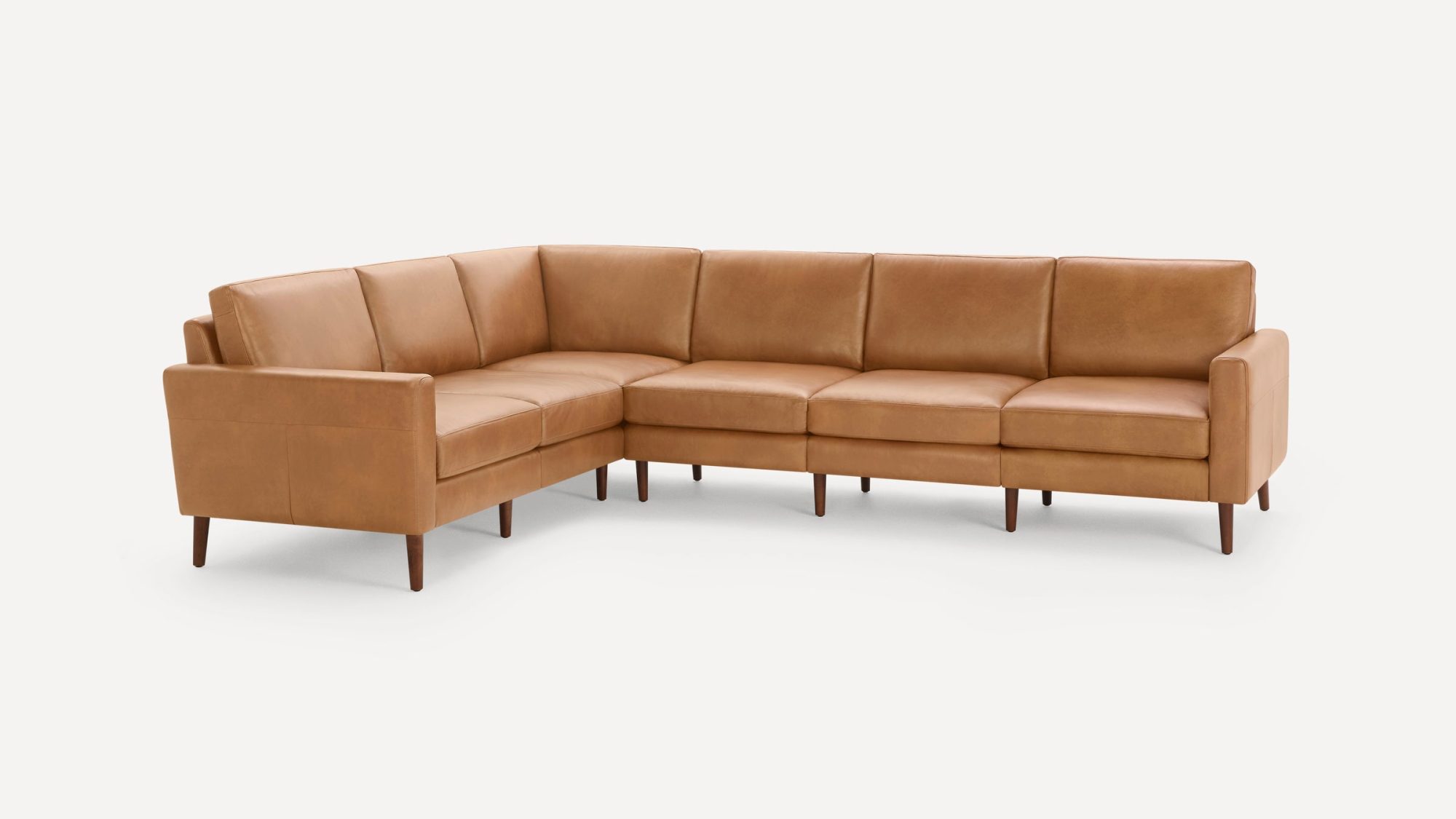 Nomad Leather 6-Seat Corner Sectional