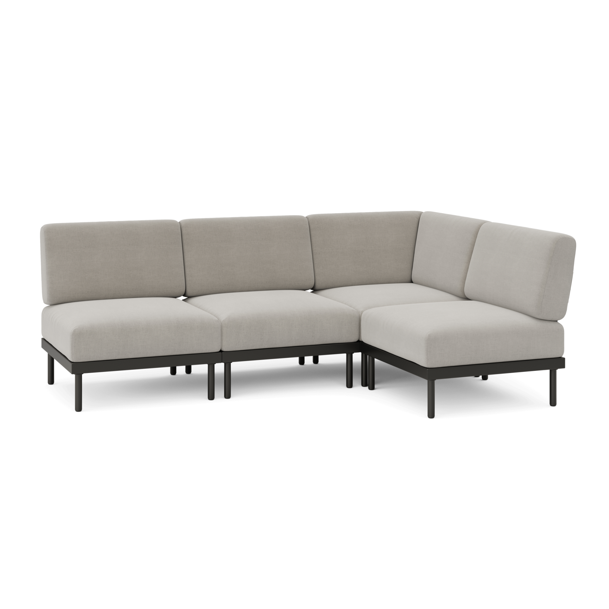 Relay Outdoor 4-Piece Armless Sectional